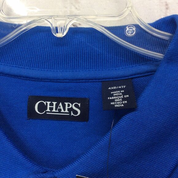 Chaps by Ralph Lauren Polo Men's Big & Tall Size 4XB Athleisure Golf Blue Sports - Picture 2 of 8